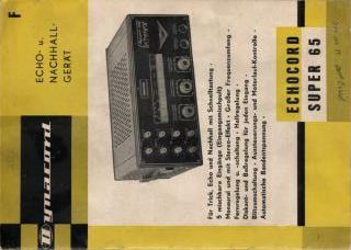 Dynacord-Echocord Super 65-1964.Amp preview